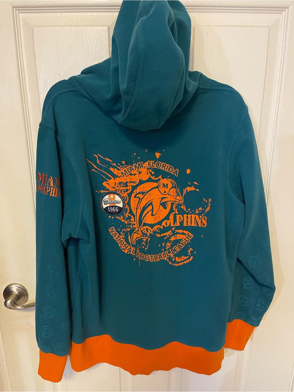 Teal & Orange Pullover Hoodie